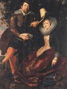Peter Paul Rubens Selbstbildnis mit Isabella Brant in der Geibblattlaube (mk05) France oil painting artist